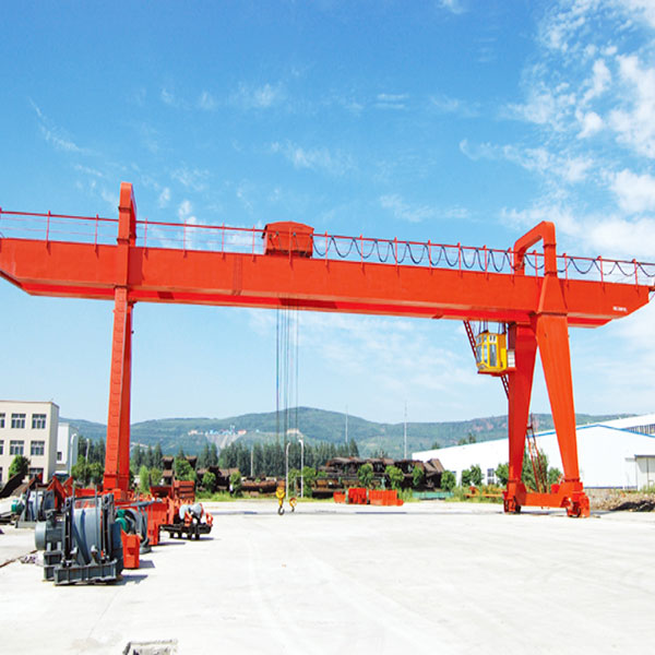 Gantry crane with double main beam hook